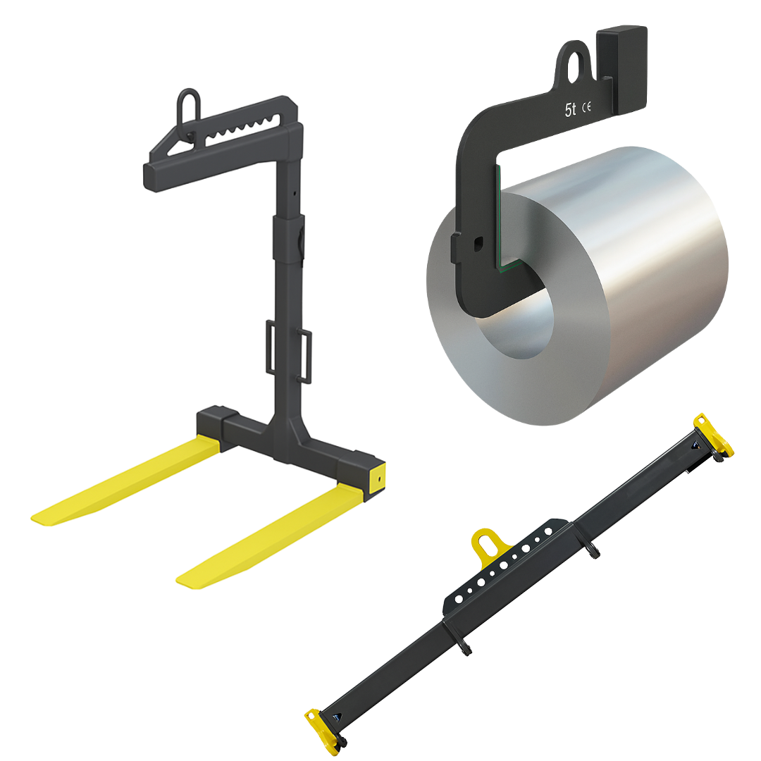 GrúaXpert portapallet, gancho c, balancin venta de accesorios para grúas
